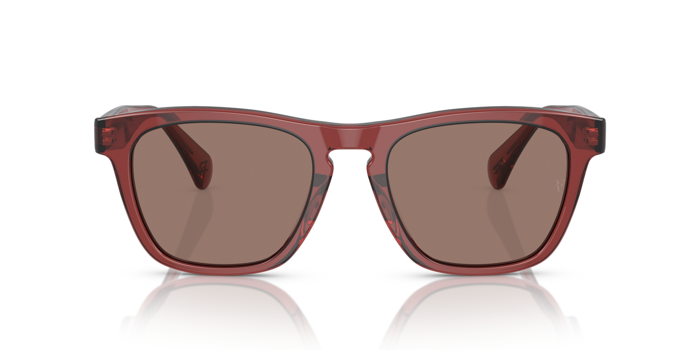 Oliver Peoples R-3 with Brick frame and Brown lenses - Image Premium Material