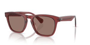 Oliver Peoples R-3 con montatura Mattone e lenti  Marrone - L'immagine 1