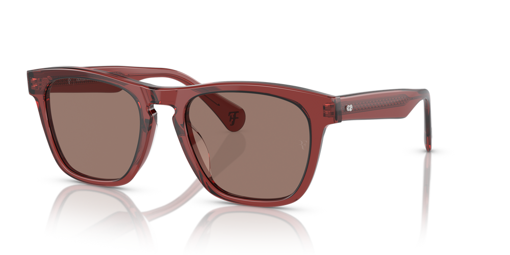 Oliver Peoples R-3 con montatura Mattone e lenti  Marrone - immagine 4