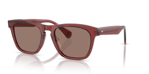 Oliver Peoples R-3 avec une monture Brique et des verres Brun - image 1