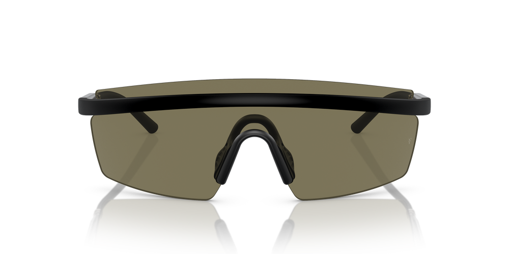 Oliver Peoples R-4 con montatura Semi-Matte Black e lenti  Verde - L'immagine 2