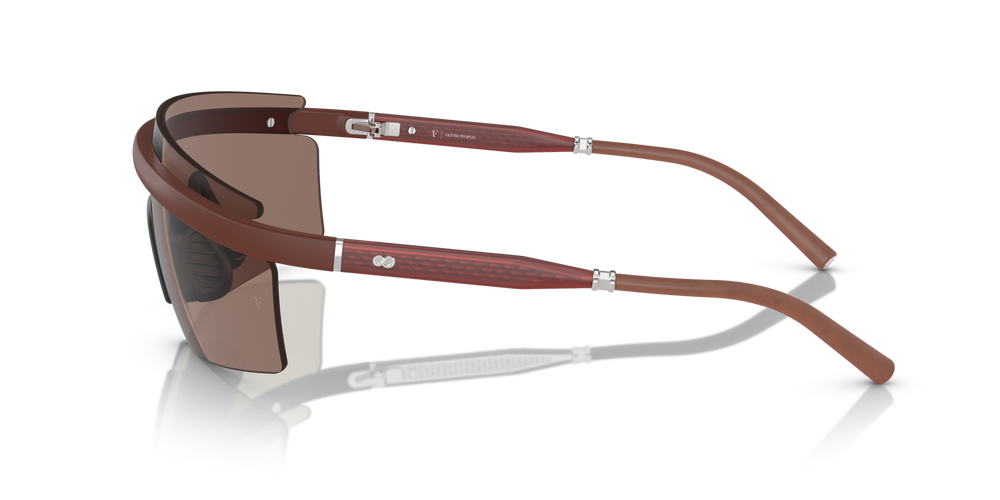 Oliver Peoples R-4 with Semi-Matte Brick frame and Brown lenses - image 4