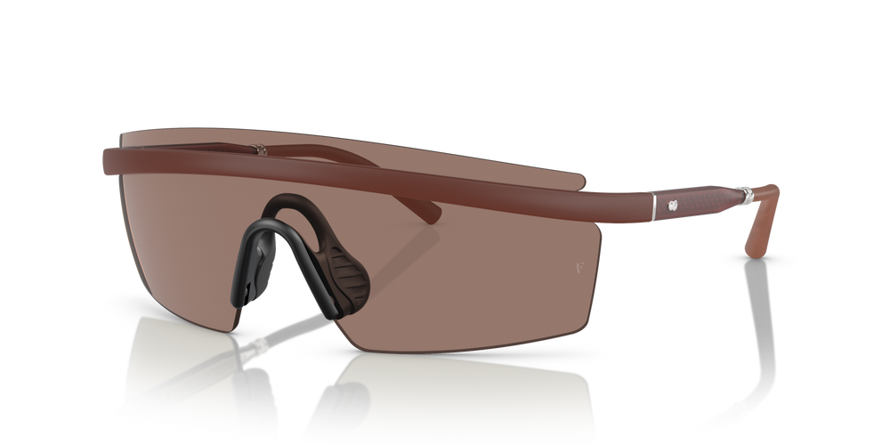 Oliver Peoples R-4 with Semi-Matte Brick frame and Brown lenses - image 1