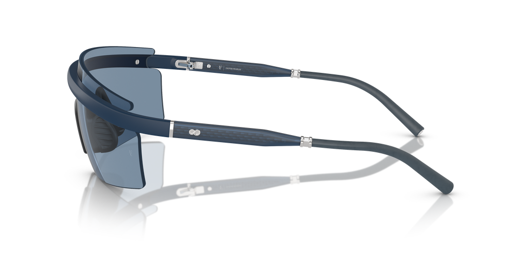 Oliver Peoples R-4 with Semi-Matte Blue Ash frame and Blue lenses - Image 4