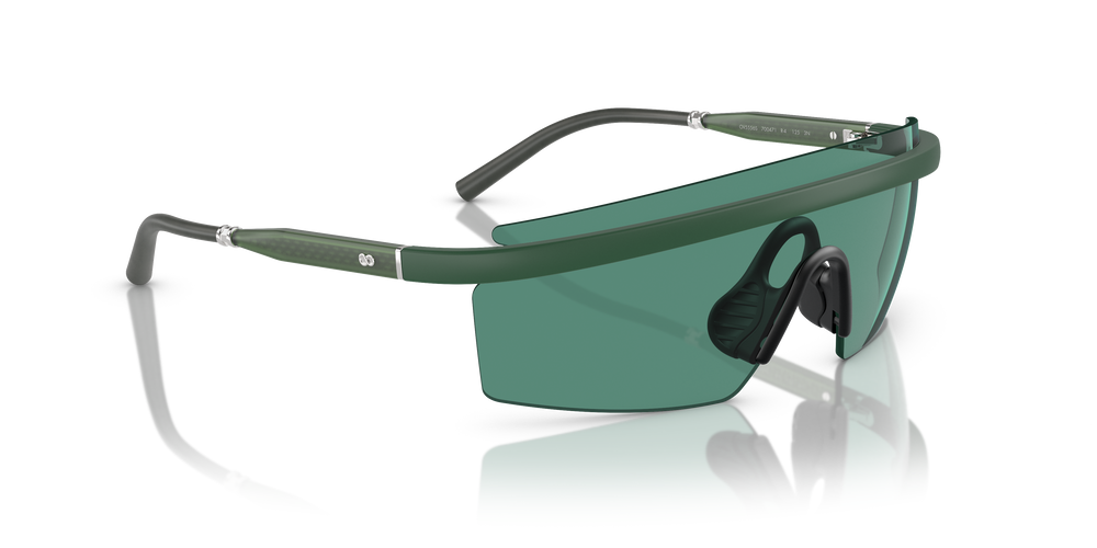 Oliver Peoples R-4 con montura Verde pradera semimate y lentes Verde - El 3