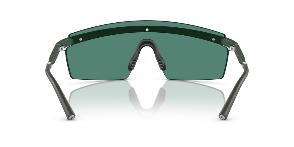 Oliver Peoples R-4 con montura Verde pradera semimate y lentes Verde - El 5