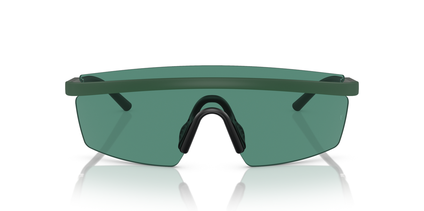 Oliver Peoples R-4 with Semi-Matte Ryegrass frame and Green lenses - Image Premium Material