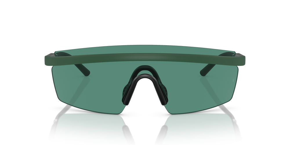 Oliver Peoples R-4 con montura Verde pradera semimate y lentes Verde - El 2