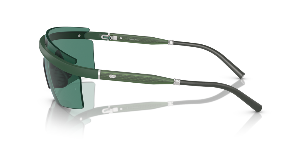 Oliver Peoples R-4 con montura Verde pradera semimate y lentes Verde - El 4