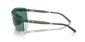 Oliver Peoples R-4 con montura Verde pradera semimate y lentes Verde - El 4