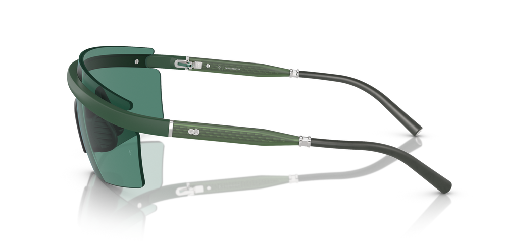 Oliver Peoples R-4 avec une monture Ivraie semi-mat et des verres Vert - image 4