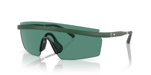 Oliver Peoples R-4 con montura Verde pradera semimate y lentes Verde - El 1