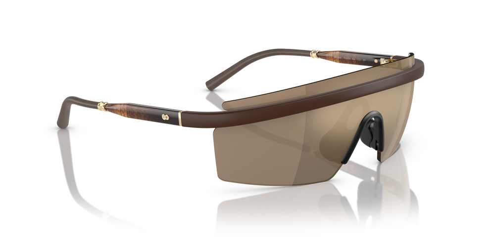 Oliver Peoples R-4 con montatura Terra d'ombra semi-opaco e lenti  Oro - L'immagine 3