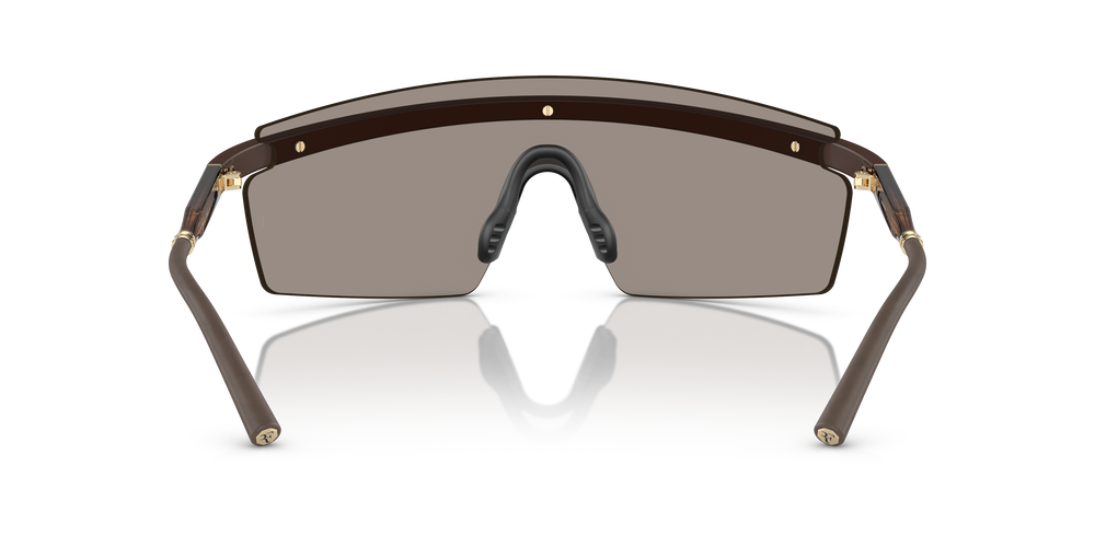 Oliver Peoples R-4 con montatura Terra d'ombra semi-opaco e lenti  Oro - L'immagine 5