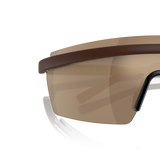 Oliver Peoples R-4 with Semi-Matte Umber frame and Gold lenses - Variant