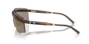 Oliver Peoples R-4 con montatura Terra d'ombra semi-opaco e lenti  Oro - L'immagine 4