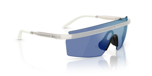 Oliver Peoples R-4 with Warm White frame and Blue lenses - image 3