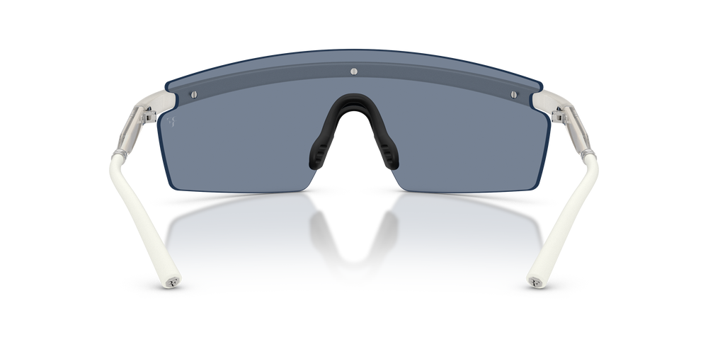 Oliver Peoples R-4 con montatura Bianco Caldo e lenti  Blu - L'immagine 5