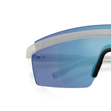 Oliver Peoples R-4 with Warm White frame and Blue lenses - Variant