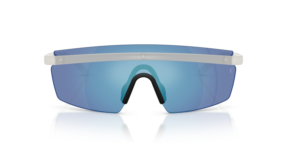 Oliver Peoples R-4 con montatura Bianco Caldo e lenti  Blu - L'immagine 2