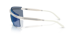 Sie Oliver Peoples R-4 mit Weiß warm Gestell und Blau Gläsern - Das Bild 4