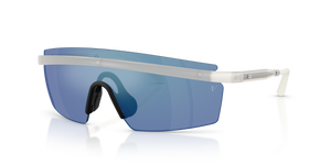 Oliver Peoples R-4 with Warm White frame and Blue lenses - Image 1