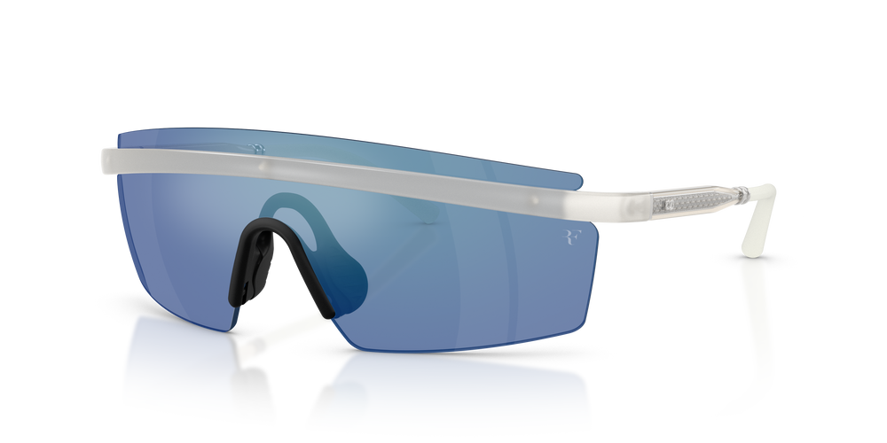 Oliver Peoples R-4 with Warm White frame and Blue lenses - Image 6