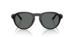 Sie Oliver Peoples R-8 mit Semi-Matte Black Gestell und Grau Gläsern - Das Bild 2