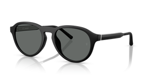 Sie Oliver Peoples R-8 mit Semi-Matte Black Gestell und Grau Gläsern - Das Bild 1