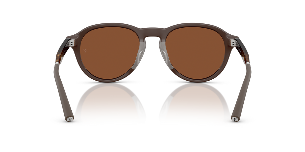 Oliver Peoples R-8 with Semi-Matte Umber frame and Clay lenses
