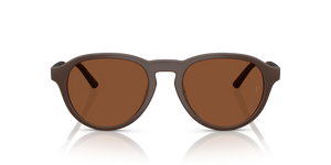 Oliver Peoples R-8 with Semi-Matte Umber frame and Orange lenses - image 2