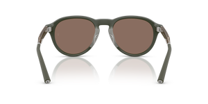 Oliver Peoples R-8 con montatura Verde Fumé Semi-Opaco e lenti  Marrone - L'immagine 5