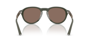 Oliver Peoples R-8 con montatura Verde Fumé Semi-Opaco e lenti  Marrone - immagine 5
