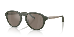 Oliver Peoples R-8 con montatura Verde Fumé Semi-Opaco e lenti  Marrone - L'immagine 1