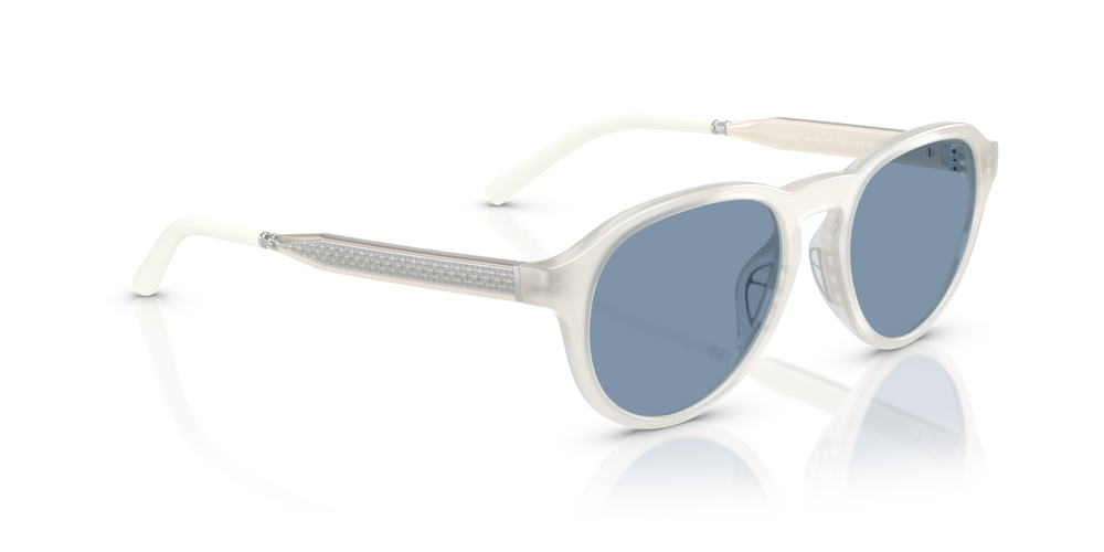 Oliver Peoples R-8 with Warm White frame and Blue lenses - image 3