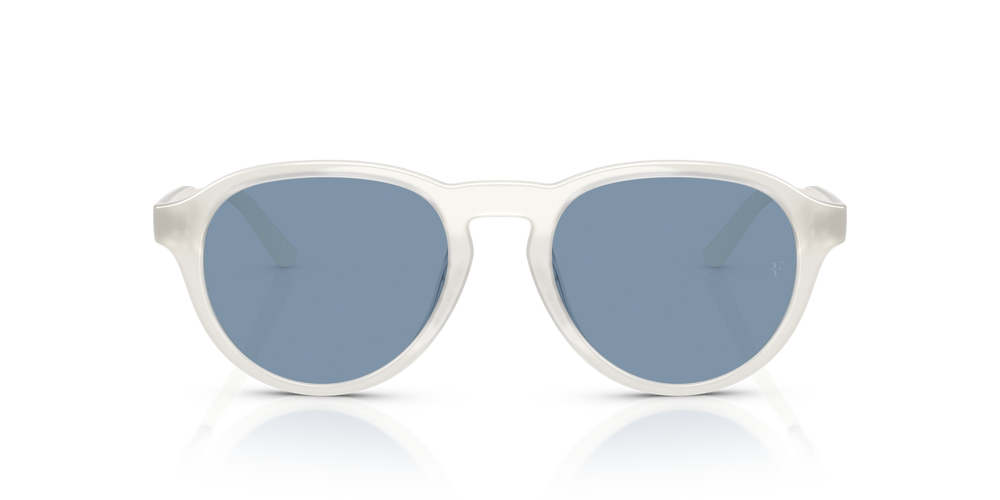 Oliver Peoples R-8 with Warm White frame and Blue lenses - image 2