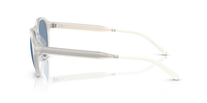 Sie Oliver Peoples R-8 mit Weiß warm Gestell und Blau Gläsern - Bild 4