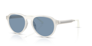 Sie Oliver Peoples R-8 mit Weiß warm Gestell und Blau Gläsern - Bild 1