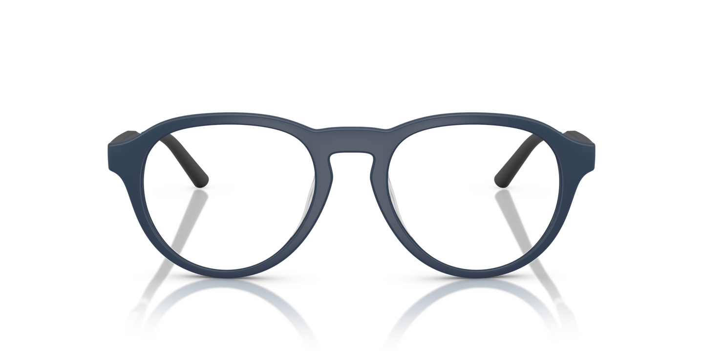 Oliver Peoples R-8R con montatura Semi-Matte Blue Ash - Immagine Materiali premium
