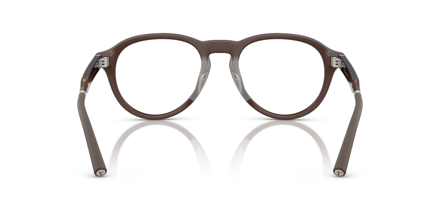 Oliver Peoples R-8R with Semi-Matte Umber frame - Image Nosepads