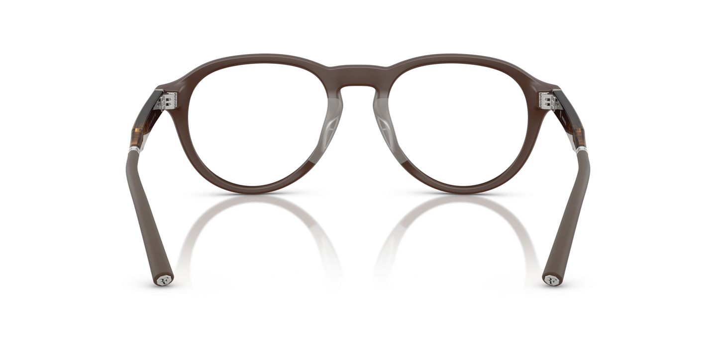 Oliver Peoples R-8R with Semi-Matte Umber frame - Image Nosepads