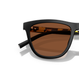 Oliver Peoples R-9 con montatura Semi-Matte Black e lenti  Arancione - Variant