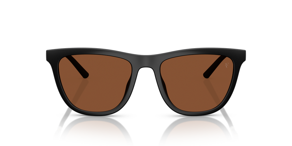 Oliver Peoples R-9 avec une monture Semi-Matte Black et des verres Orange - L'image 2