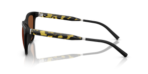 Oliver Peoples R-9 avec une monture Semi-Matte Black et des verres Orange - L'image 4