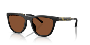 Oliver Peoples R-9 avec une monture Semi-Matte Black et des verres Orange - L'image 1