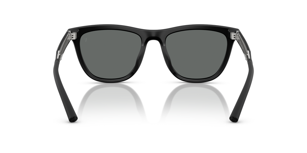 Oliver Peoples R-9 avec une monture Semi-Matte Black et des verres Gris - L'image 5
