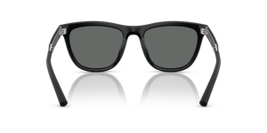 Oliver Peoples R-9 avec une monture Semi-Matte Black et des verres Gris - L'image 5