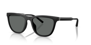 Oliver Peoples R-9 avec une monture Semi-Matte Black et des verres Gris - L'image 1