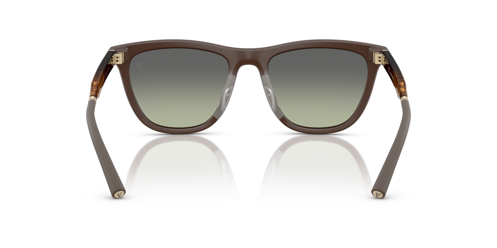 Sie Oliver Peoples R-9 mit Semi-Matte Umber Gestell und Grün Gläsern - bild 5
