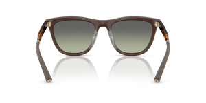 Oliver Peoples R-9 avec une monture Terre d’ombre semi-mat et des verres Vert - L'image 5